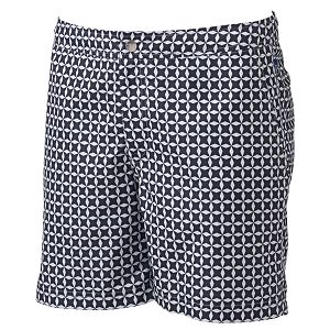Men's Cole Slim-Fit Geometric Hybrid Swim Trunks