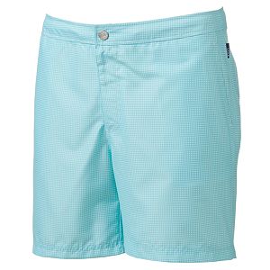 Men's Cole Slim-Fit Gingham Swim Trunks