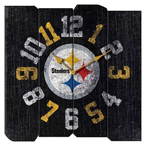 Pittsburgh Steelers Vintage Square Clock