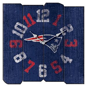 New England Patriots Vintage Square Clock