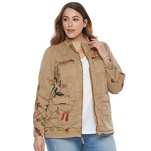Plus Size SONOMA Goods for Life™ Floral Embroidered Jacket