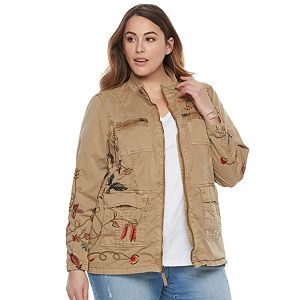 Plus Size SONOMA Goods for Life™ Floral Embroidered Jacket