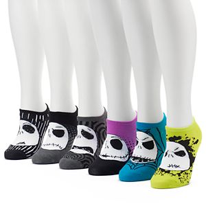 Women's 6-pk. Tim Burton's The Nightmare Before Christmas No-Show Socks