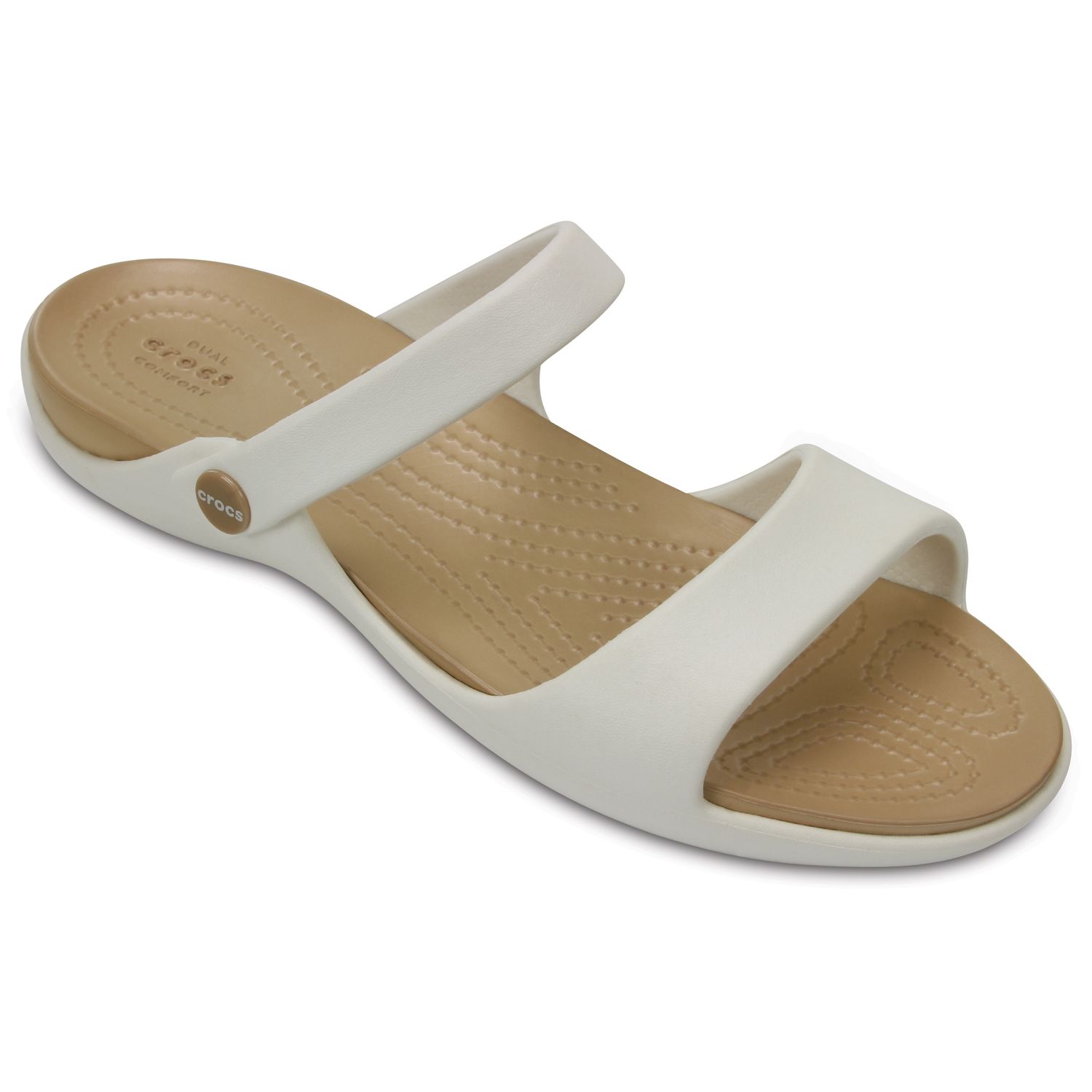 crocs women's cleo v flat sandal