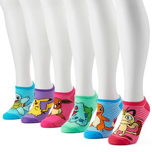 Women's 6-pk. Pokémon No-Show Socks