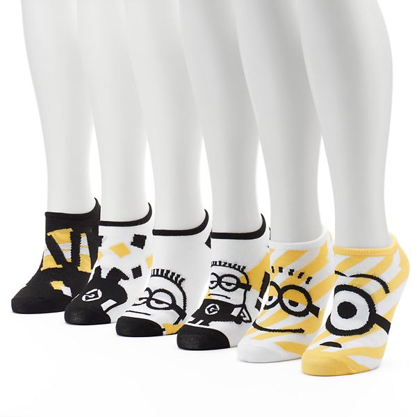Funny Cute Ladies Women Funny Minions Invisible No Show Socks Gift For Her Lot 