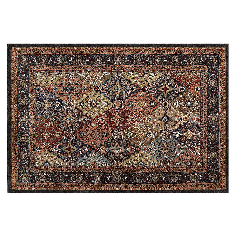 Karastan Studio Wanderlust Keil EverStand Framed Floral Rug, Multi, 5X8 Ft