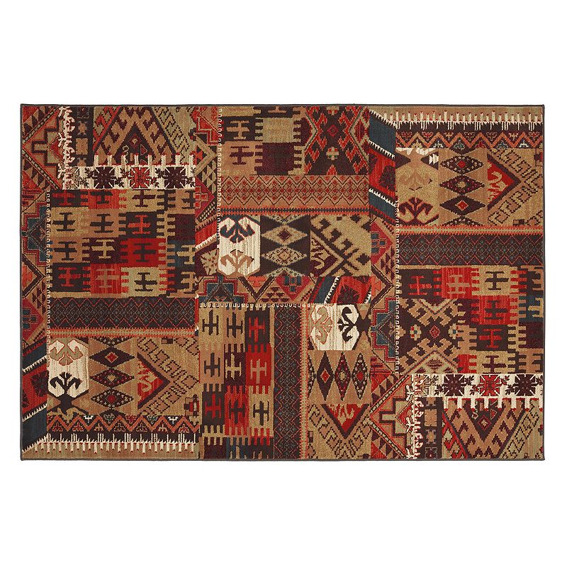 UPC 086093386566 product image for Mohawk Home Louis & Clark Patchwork Rug, Dark Brown, 8X11 Ft | upcitemdb.com