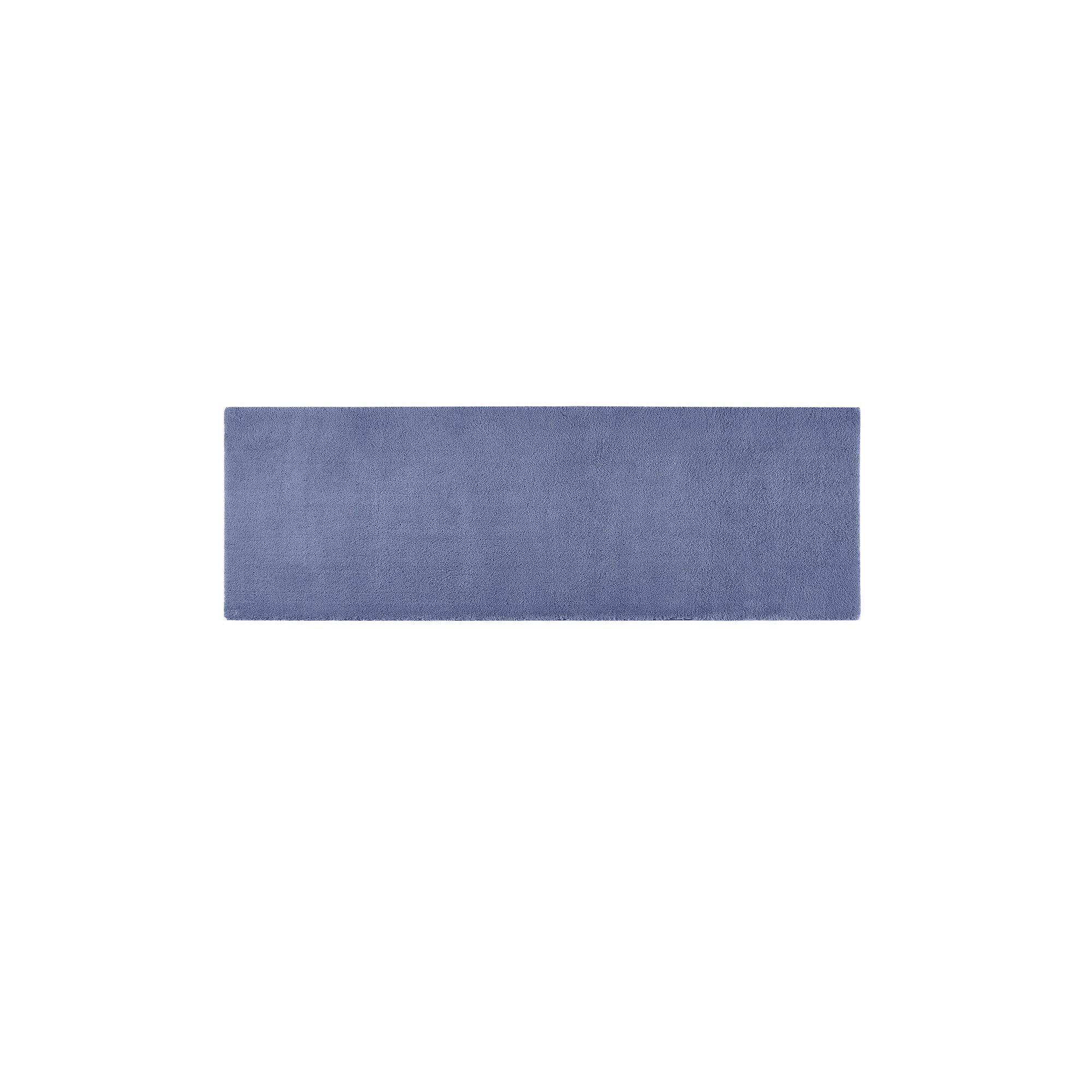 Madison Park Signature 72-in. Marshmallow Bathroom Runner Rug, Medium Blue