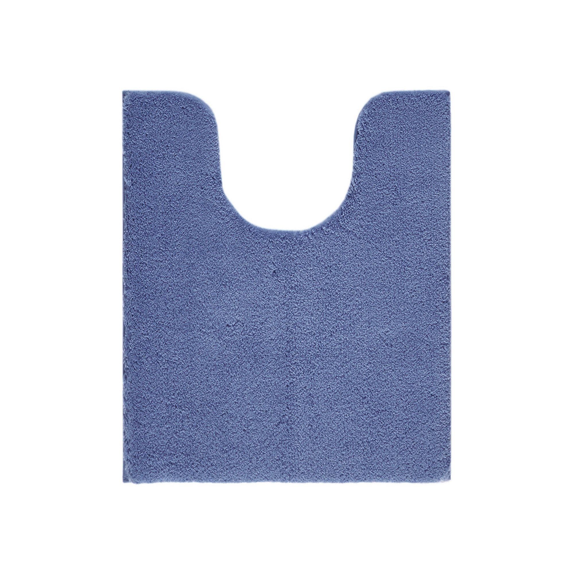 Madison Park Signature 24-in. Marshmallow Contour Bathroom Rug, Medium Blue