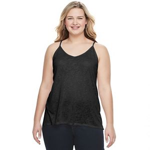 Juniors' Plus Size Mudd® Double V-Neck Camisole