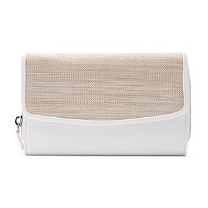 Croft & Barrow® RFID-Blocking Straw Checkbook Holder Clutch