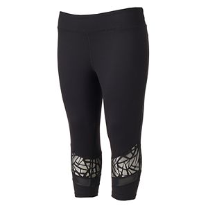 Juniors' Plus Size SO® Splice Yoga Capri Leggings