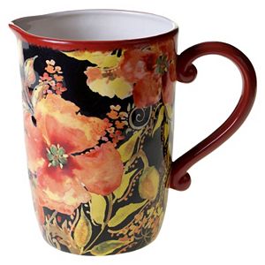 Certified International Watercolor Poppies 96-oz. Pitcher
