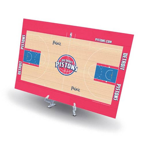 Detroit Pistons Replica Basketball Court Display