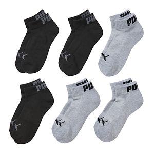 Boys PUMA Quarter Crew Socks 6-Pack