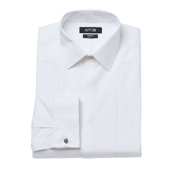 Men's Apt. 9® Slim-Fit Stretch Spread-Collar Tuxedo Dress Shirt