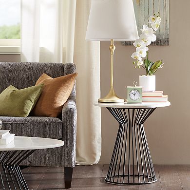 Madison Park Keaton Marble Top End Table