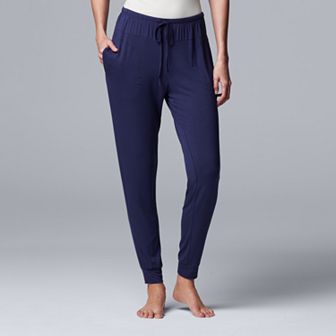 Women's Simply Vera Vera Wang Basic Luxury Banded Bottom Pajama Pants
