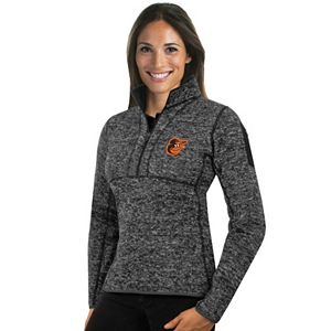 Women's Antigua Baltimore Orioles Fortune Midweight Pullover Sweater