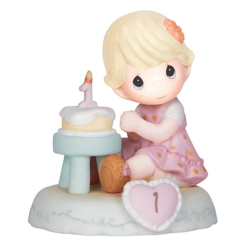 39338892 Precious Moments Age 1 Girl & Cake Figurine, Multi sku 39338892