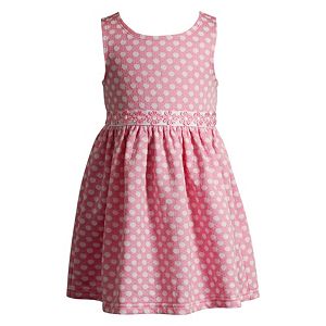 Baby Girl Youngland Dot Textured Dress