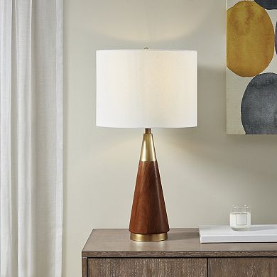 INK+IVY Two-Tone Mid-Century Modern Table lamp