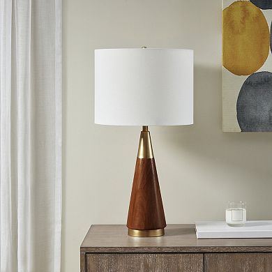 INK+IVY Two-Tone Mid-Century Modern Table lamp