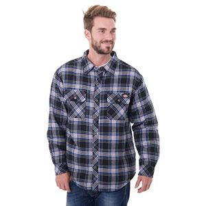 Men's Dickies Classic-Fit Plaid Sherpa-Lined Shirt Jacket