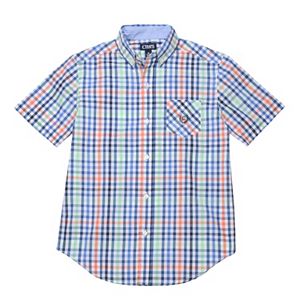 Boys 4-20 Chaps Stretch Plaid Button-Down Shirt