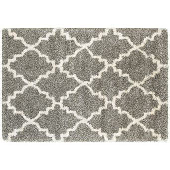 StyleHaven Hillcrest Quatrefoil Lattice Shag Rug