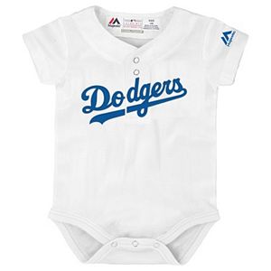 Baby Majestic Los Angeles Dodgers Cool Base Replica Jersey Bodysuit