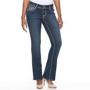 Women's Apt. 9® Contrast Embellished Bootcut Jeans