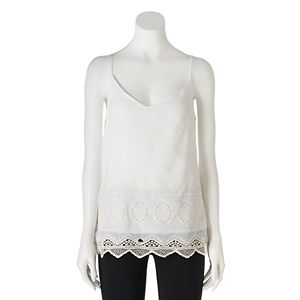 Juniors' Trixxi Embroidered Tank