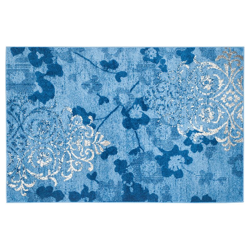 Safavieh Adirondack Tamara Floral Rug, Light Blue, 6X9 Ft