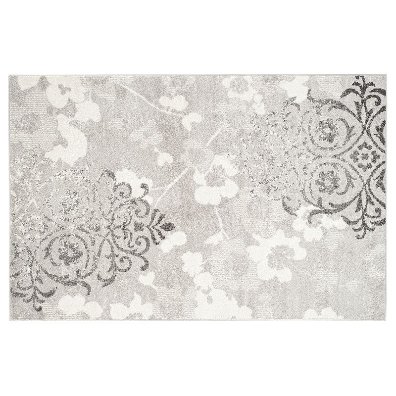 Safavieh Adirondack Tamara Floral Rug, Silver, 6X9 Ft