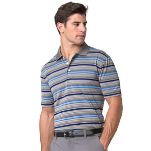 Men's Chaps Classic-Fit Texture-Striped Jacquard Performance Golf Polo