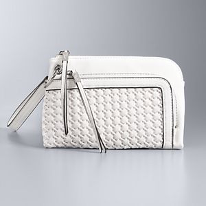 Simply Vera Vera Wang Pierce Basketweave Wristlet