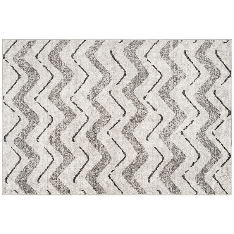 Safavieh Adirondack Lauren Chevron Rug, Silver, 6X9 Ft