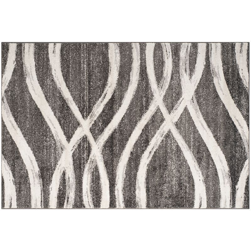 Safavieh Adirondack Dylan Waves Rug, Grey, 6X9 Ft