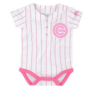 Baby Majestic Chicago Cubs Cool Base Replica Jersey Bodysuit