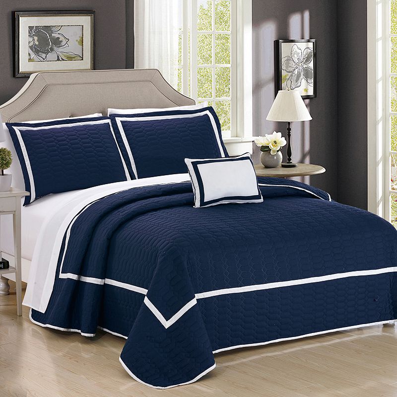 77397471 Chic Home Mesa Quilt Set, Clrs, King sku 77397471