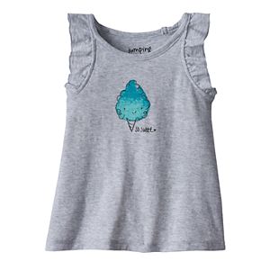 Baby Girl Jumping Beans® Glitter Graphic Slubbed Tank Top