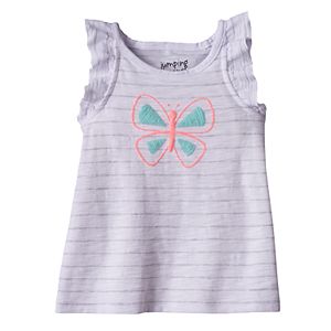 Baby Girl Jumping Beans® Puff Graphic Slubbed Tank Top