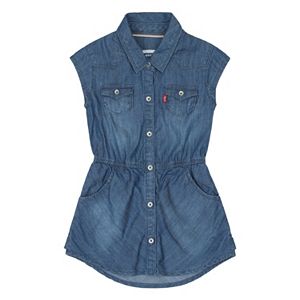 Toddler Girl Levi's Short Sleeve Woven Denim Dress