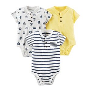 Baby Boy Carter's 3-pk. Road Trip Henley Bodysuits