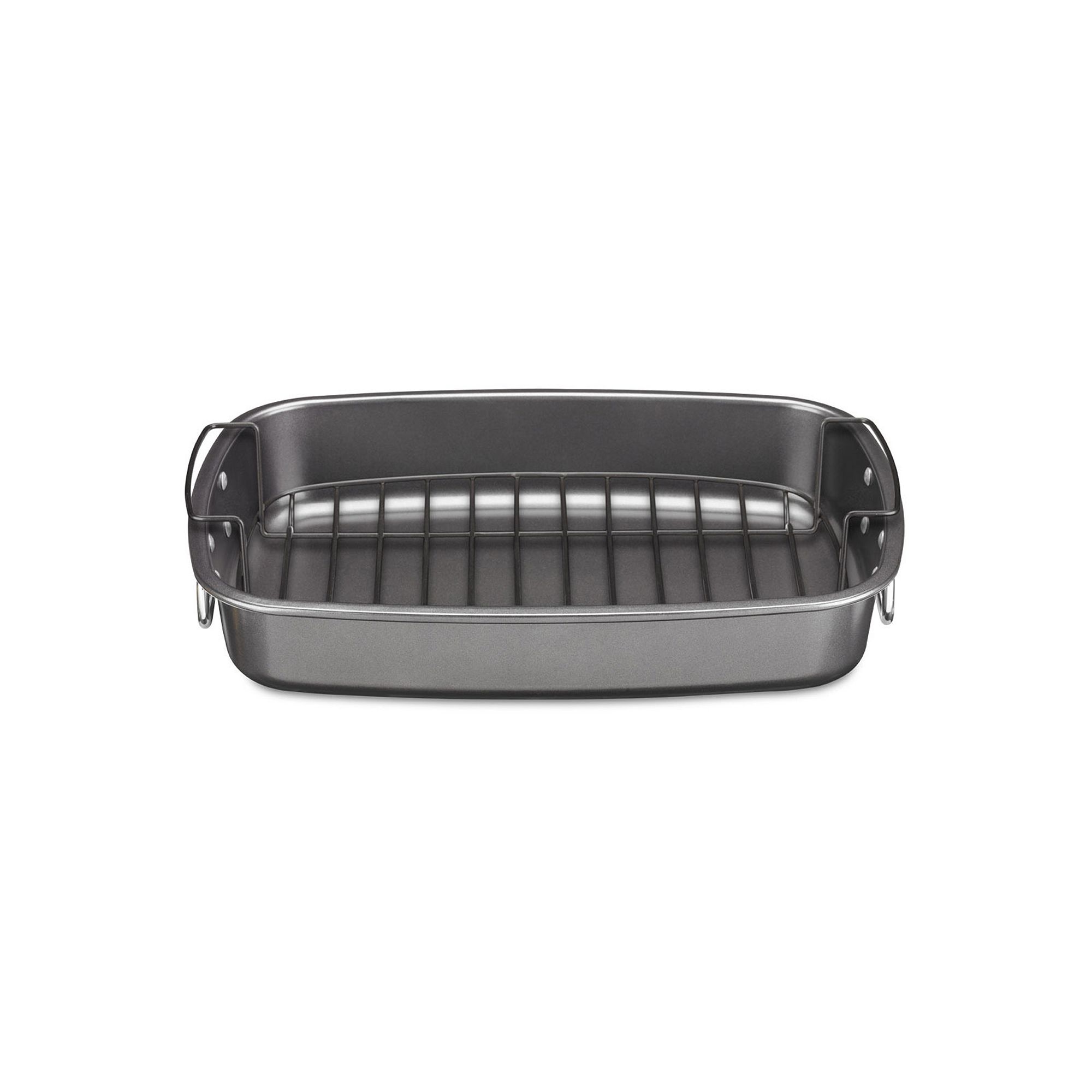 Cuisinart® Nonstick Roaster with Flat Rack, Gray