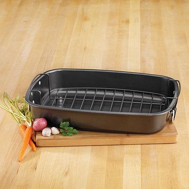 Cuisinart® Nonstick Roaster with Flat Rack