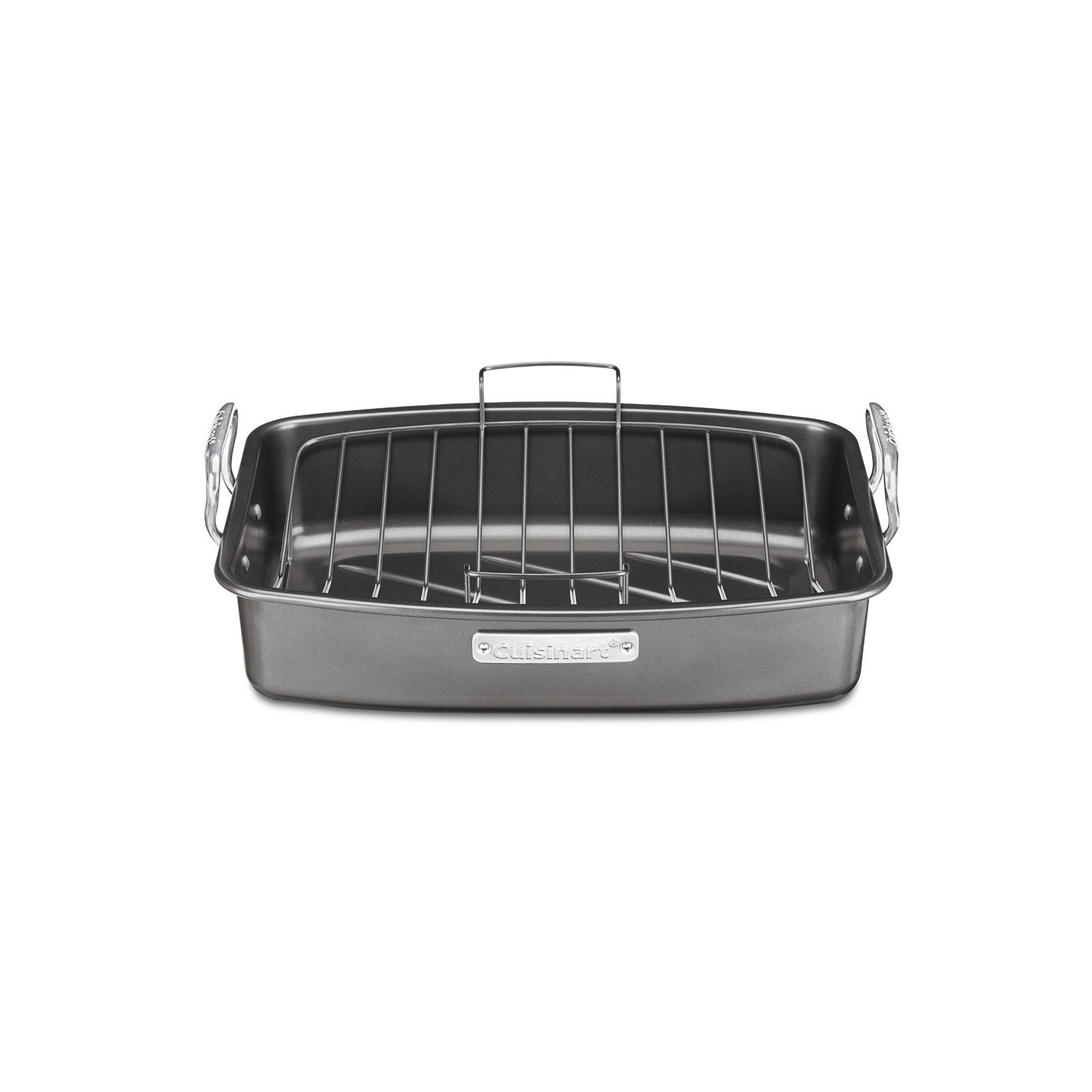 Cuisinart® Nonstick Roaster with V-Rack, Gray