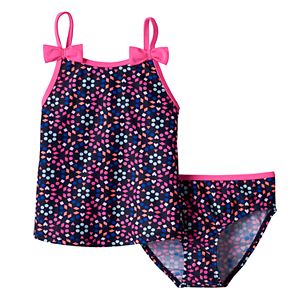 Girls 4-6x OshKosh B'gosh® Bow Strap Tankini Top & Bottoms Swimsuit Set